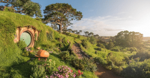 Exploring-Hobbiton-while-on-a-New-Zealand-Gap-Year.