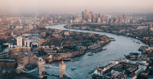 Ariel view of London