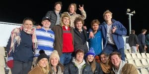 Gappies in NZ at football game