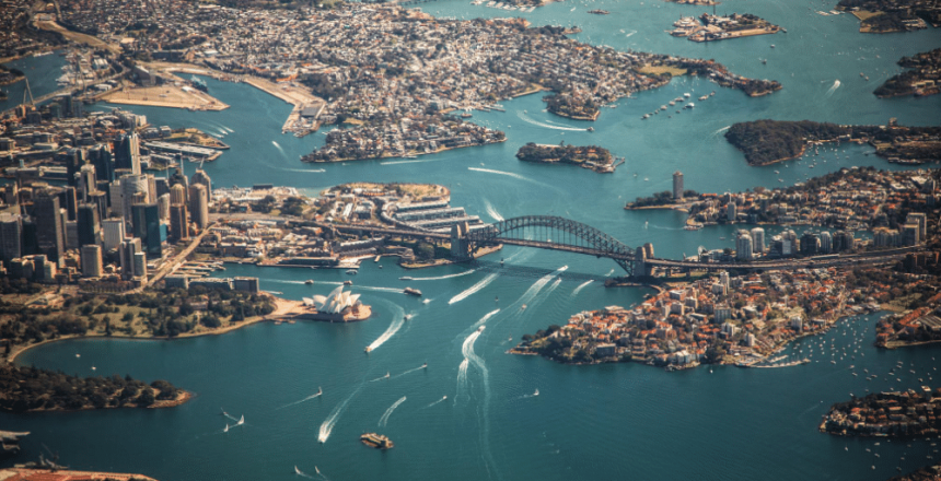 Ariel-view-of-Sydney-for-Australian-Gap-Year